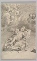 The Christ Child on a Bed of Straw, Claude Mellan French, Engraving