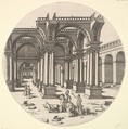 Perspectival View, Temple of Isis, Jacques Androuet Du Cerceau French, Etching