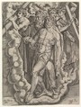 The Trinity, Cornelis Bos Netherlandish, Engraving