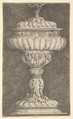Covered Goblet with a Winged Ball on Top, Albrecht Altdorfer German, Etching