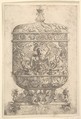 Covered Goblet with Grotesques on a White Background, Albrecht Altdorfer German, Etching