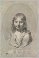 Bust of Jesus as a Child in an Oval, Claude Mellan  French, Engraving