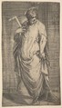 Saint James Minor, from "Christ and the Apostles", Andrea Schiavone (Andrea Meldola) Italian, Etching