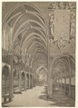 Interior View of Strasbourg Cathedral, Attributed to Isaak Brun, Engraving