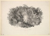 The Winter Garden, Charles-François Daubigny (French, Paris 1817–1878 Paris), Etching; third state of four (Delteil)