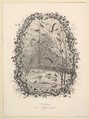 The Sparrow Aviary, Charles-François Daubigny (French, Paris 1817–1878 Paris), Etching; second state of two (Delteil)