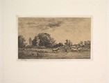 Moonrise, Charles-François Daubigny  French, Etching; second state of six (Delteil)
