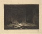 Interior of an Inn, Charles-François Daubigny (French, Paris 1817–1878 Paris), Etching; second state of three (Delteil)