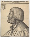 Portrait of Albrecht Dürer, Erhard Schön  German, Woodcut