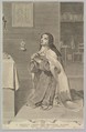 St. Theresa Kneeling in Prayer, Claude Mellan French, Engraving; second state of two (BN)