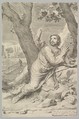 St. Augustine, Claude Mellan French, Engraving; third state of four (BN)