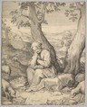 St. Genevieve, Claude Mellan  French, Engraving; reverse copy