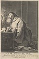 St. Francis de Paul, Anonymous, French, 17th century French, Engraving; copy