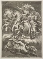 Diana in Her Chariot (La Lune sur son char), Claude Mellan French, Engraving
