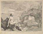 Perseus Delivering Andromeda, Claude Mellan French, Engraving; third state of three