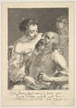 Lot and His Daughters, Claude Mellan French, Engraving