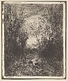 Stream in a Clearing, Charles-François Daubigny French, Cliché-verre (ed. 1921)