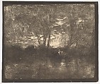 Cows at a Watering Place, Charles-François Daubigny French, Cliché-verre (ed. 1921)