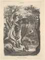 A View in the Forest of Morvan, Antoine-Alphée Piaud  French, Wood engraving