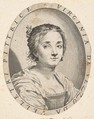 Virginia da Vezzo, Wife of Simon Vouet, Claude Mellan French, Engraving