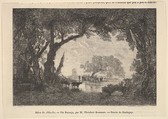 Salon de 1850-51; Un Paysage, par M. Théodore Rousseau, Charles-François Daubigny  French, Wood engraving