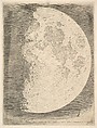 The Moon in its First Quarter, Claude Mellan French, Engraving; first state of two (BN)