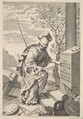 Minerva Instructs the Dauphin, Claude Mellan  French, Engraving; third state of three (BN)