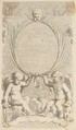 Two Angels Seated on Clouds, Claude Mellan  French, Etching; first state of two