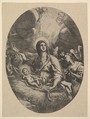 The Adoration of the Angels, Carlo Maratti  Italian, Etching; second state of three (Bartsch)