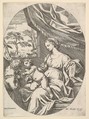 The Virgin and Child with the Young St. John the Baptist, Carlo Maratti  Italian, Etching; second state of four (Bartsch)