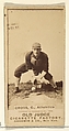 Cross, Catcher, Philadelphia Athletics, from the Old Judge series (N172) for Old Judge Cigarettes, Goodwin & Company, Albumen photograph