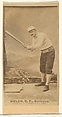 Welch, Center Field, Philadelphia Athletics, from the Old Judge series (N172) for Old Judge Cigarettes, Goodwin & Company, Albumen photograph