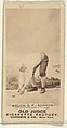 Welch, Center Field, Philadelphia Athletics, from the Old Judge series (N172) for Old Judge Cigarettes, Goodwin & Company, Albumen photograph