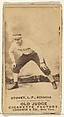 Stovey, Left Field, Philadelphia Athletics, from the Old Judge series (N172) for Old Judge Cigarettes, Goodwin & Company, Albumen photograph
