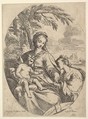 The Marriage of St. Catherine, Carlo Maratti  Italian, Etching; in between the first and second state of five