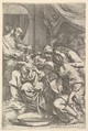 The Birth of the Virgin, Carlo Maratti  Italian, Etching; second state of two (Bartsch)
