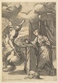 The Annunciation, Carlo Maratti  Italian, Etching; second state of two