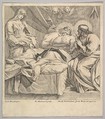 The Death of St. Joseph, Robert van Audenaerde  Flemish, Etching