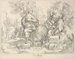Christ appearing to Mary Magdalen(?), Giuseppe Canale Italian, Etching