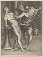 Scourging of Christ, Benoit Thiboust  French, Engraving