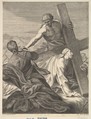 Christ Carrying the Cross, Benoit Thiboust  French, Engraving
