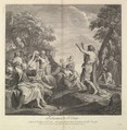 Predication de St. Jean, Charles Dupuis French, Engraving