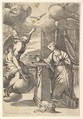 The Annunciation, Carlo Maratti (Italian, Camerano 1625–1713 Rome), Etching; second state of two (Bartsch)