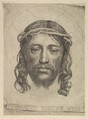 Face of Christ on St. Veronica's Veil, Dudesert or Du Desert  French, Engraving; copy after Mellan