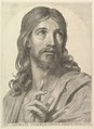 Bust of the Adult Christ, Claude Mellan French, Engraving; second state of three (BN)