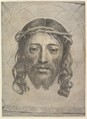 Face of Christ on St. Veronica's Cloth, Claude Mellan  French, Engraving; second state of two