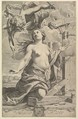 Martyrdom of St. Catherine, Claude Mellan  French, Engraving
