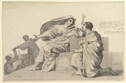 Allegory on Charity (?), Claude Mellan  French, Engraving; second state of two (BN)