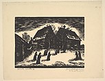 Ephrata Cloisters, Gerard Belfiore American, Wood engraving
