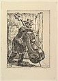Bull Fiddle, Hugh Botts American, Etching